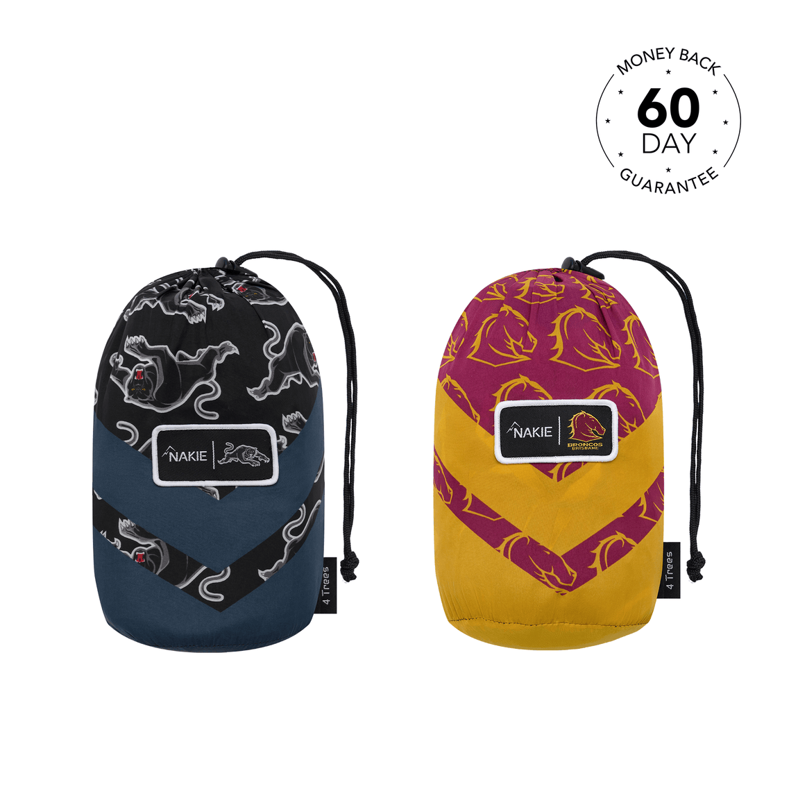 NRL Recycled Hammock with Straps × 2 - Couple Combo