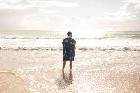 Salty Waves - Hooded Towel Recycled Sand Free
