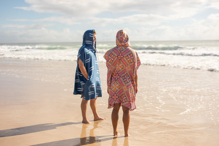 Salty Waves - Hooded Towel Recycled Sand Free