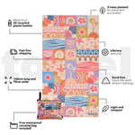 Retro Shores - Recycled Sand Free Beach Towel preview #3