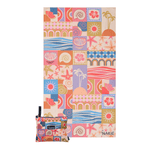 Retro Shores - Recycled Sand Free Beach Towel preview #1