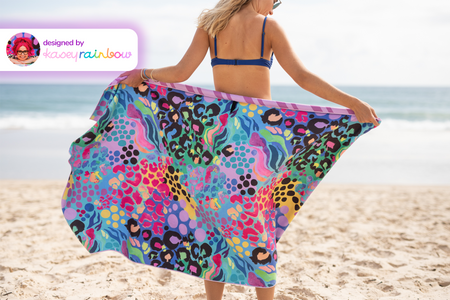 Kasey Rainbow - Recycled Sand Free Beach Towel