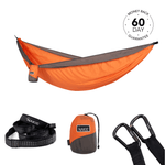 Sunburnt Orange -  Recycled Hammock with Straps