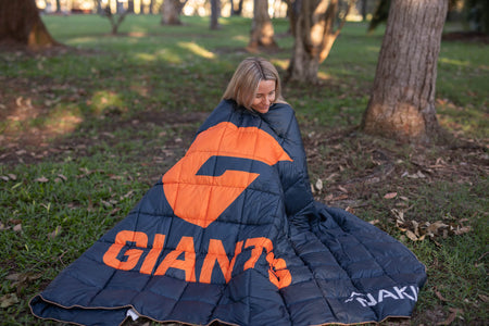 GWS Giants - AFL Sustainable Down Puffy Blanket