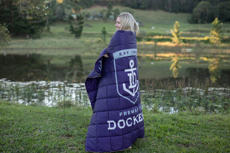 Fremantle Dockers - AFL Sustainable Down Puffy Blanket