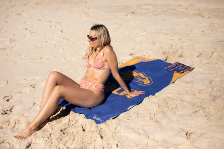 West Coast Eagles - AFL Recycled Sand Free Beach Towel