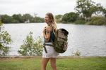 Olive Green - Recycled Travel Backpack preview #8