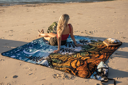 Starry Nights - Recycled Picnic Blanket