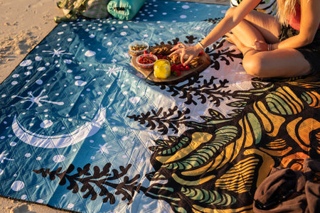 Starry Nights - Recycled Picnic Blanket