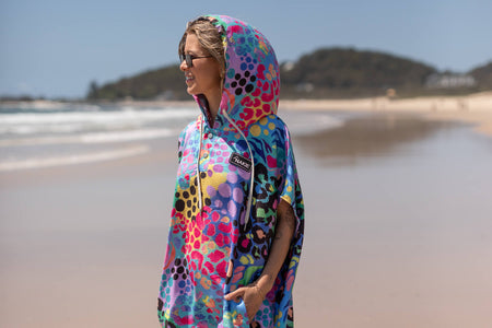 Kasey Rainbow - Hooded Towel Recycled Sand Free