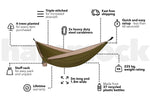 Olive Green - Recycled Hammock with Straps preview #4