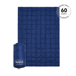 Deep Ocean Blue - Sustainable Down Puffy Blanket