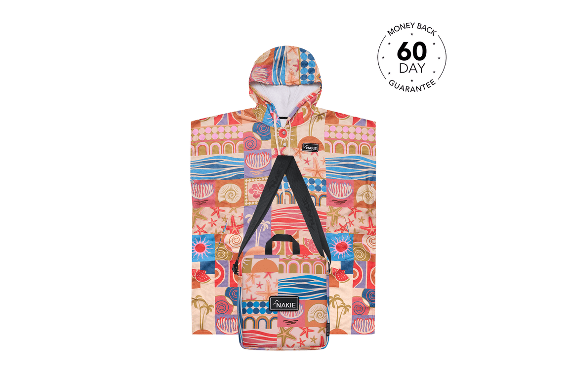 Retro Shores - Hooded Towel Recycled Sand Free