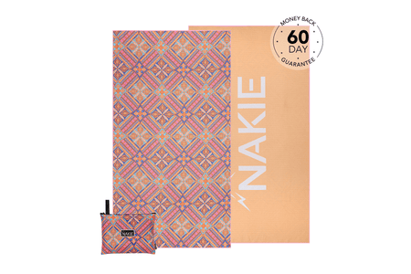 Rosy Tides - Recycled Sand Free Beach Towel