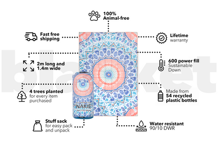 Sound of Summer - Sustainable Down Puffy Blanket