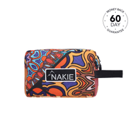 Studio shot presenting Nakie's toiletry bag, highlighting its durable construction and eco-friendly design, perfect for organizing essentials on outdoor adventures Free Gift