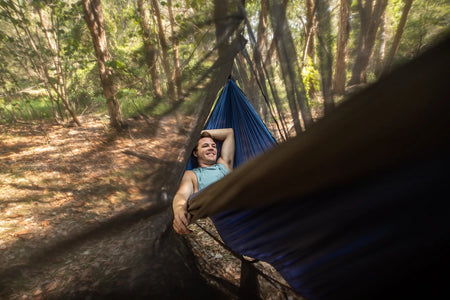 Recycled Hammock and Bug Net Combo