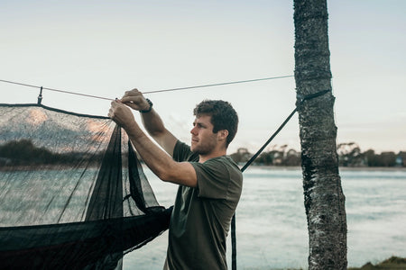 Recycled Hammock and Bug Net Combo