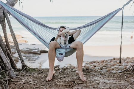 Twilight Blue - Recycled Hammock with Straps