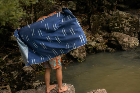 Recycled Hammock & Recycled Sand Free Beach Towel Combo