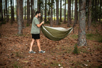 Olive Green - Recycled Hammock with Straps