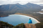 Mountain Blue - Sustainable Down Puffy Blanket